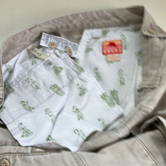 TOMMY BAHAMA 34 Tencel/Lyocell Blend Relax Cargo Khaki Unisex Shorts - Picture 3 of 13